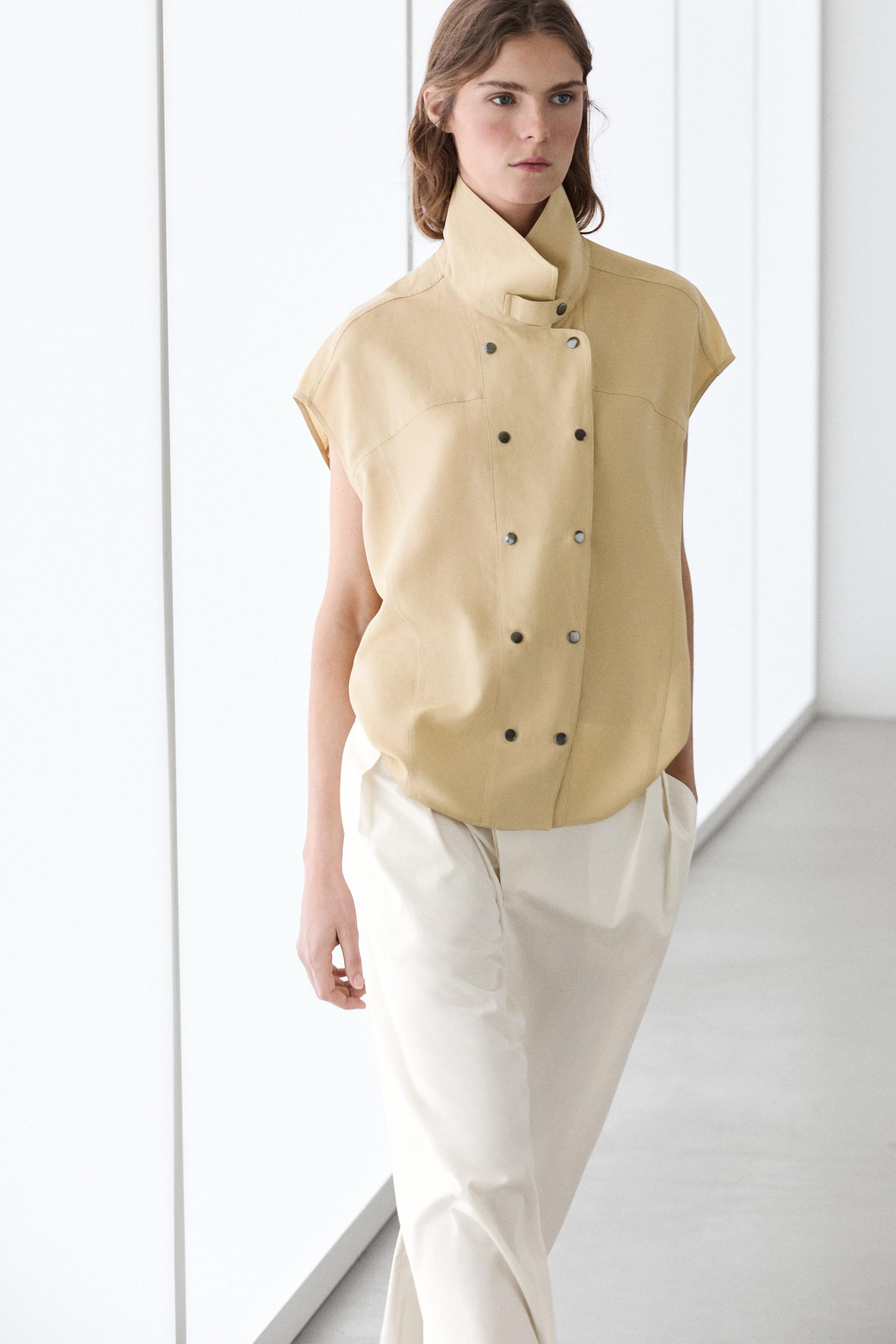 Chemise manches courtes boutons-pression